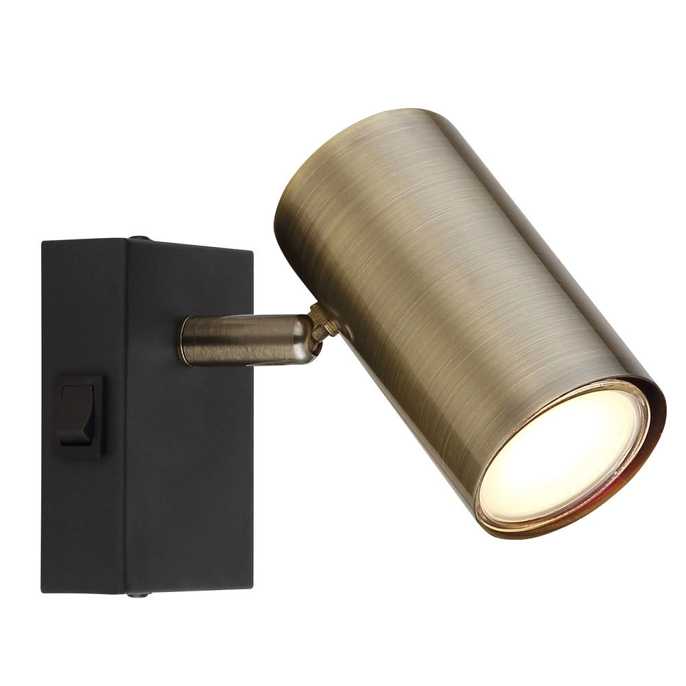 Surface-mounted spot Robby black with bronze