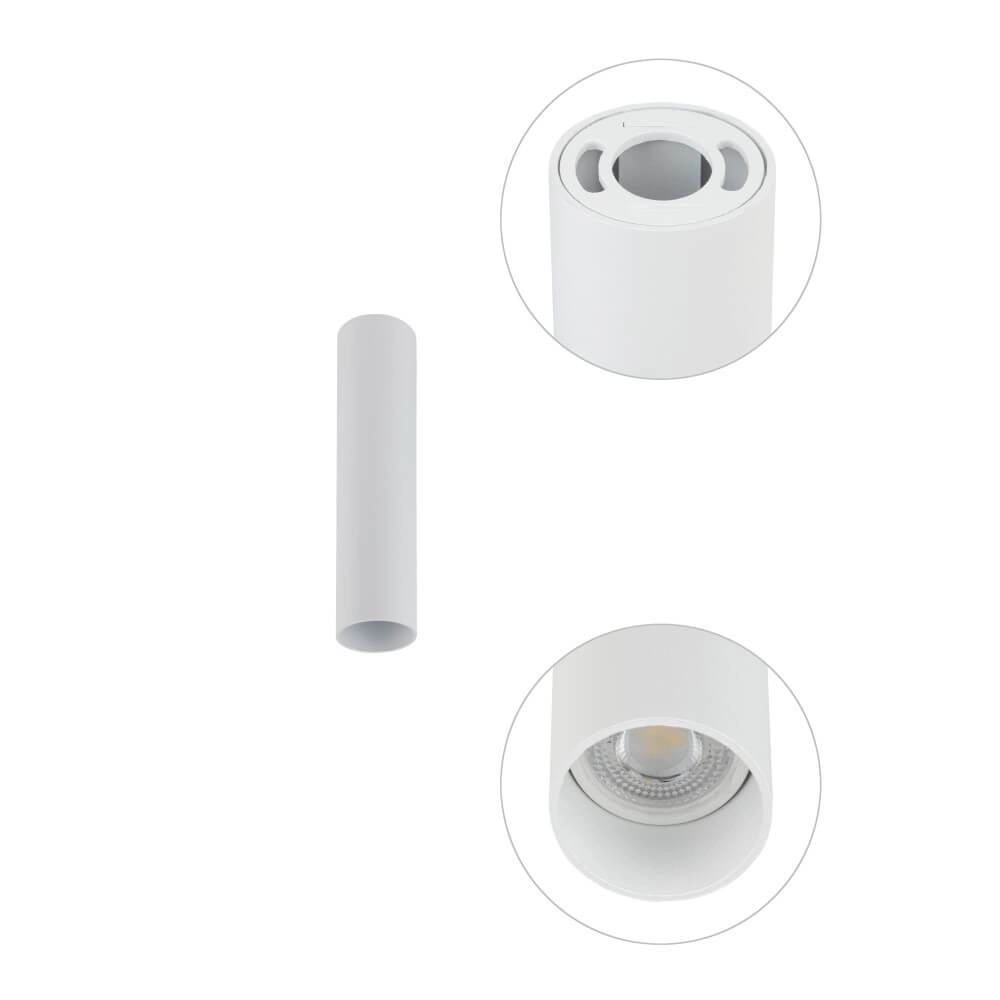 White narrow ceiling spotlight Fourty S Lyora 5903139107341