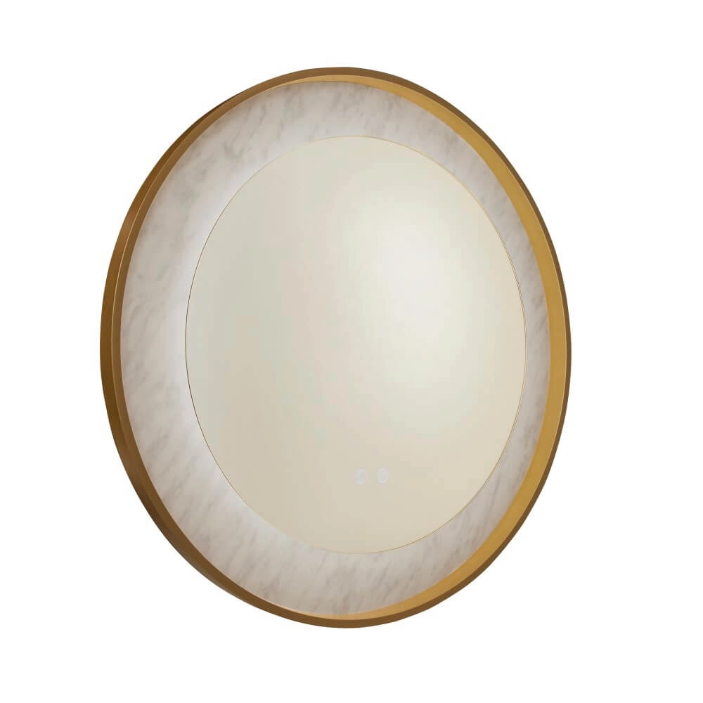 Bathroom mirror Luxo Gold with light Searchlight 5053423272108