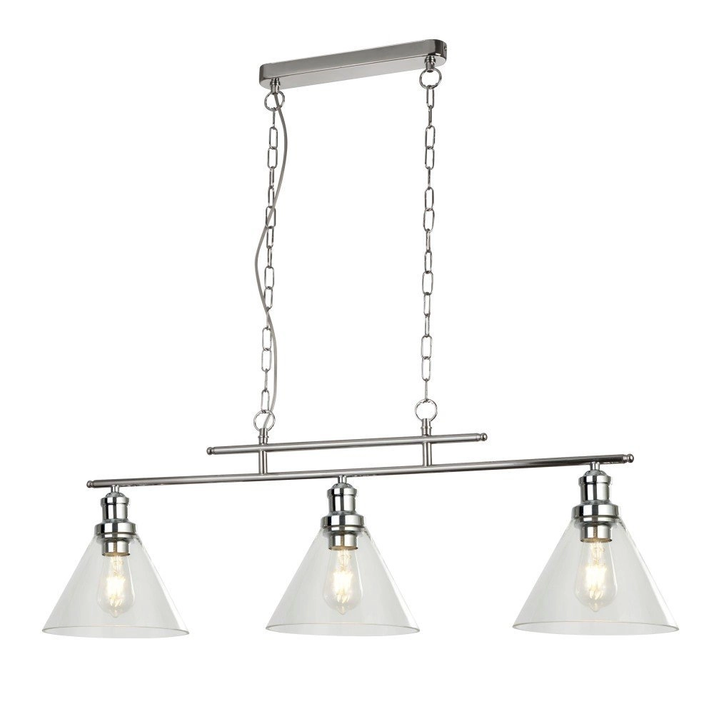 Pendant lamp Pyramid 3-light grey