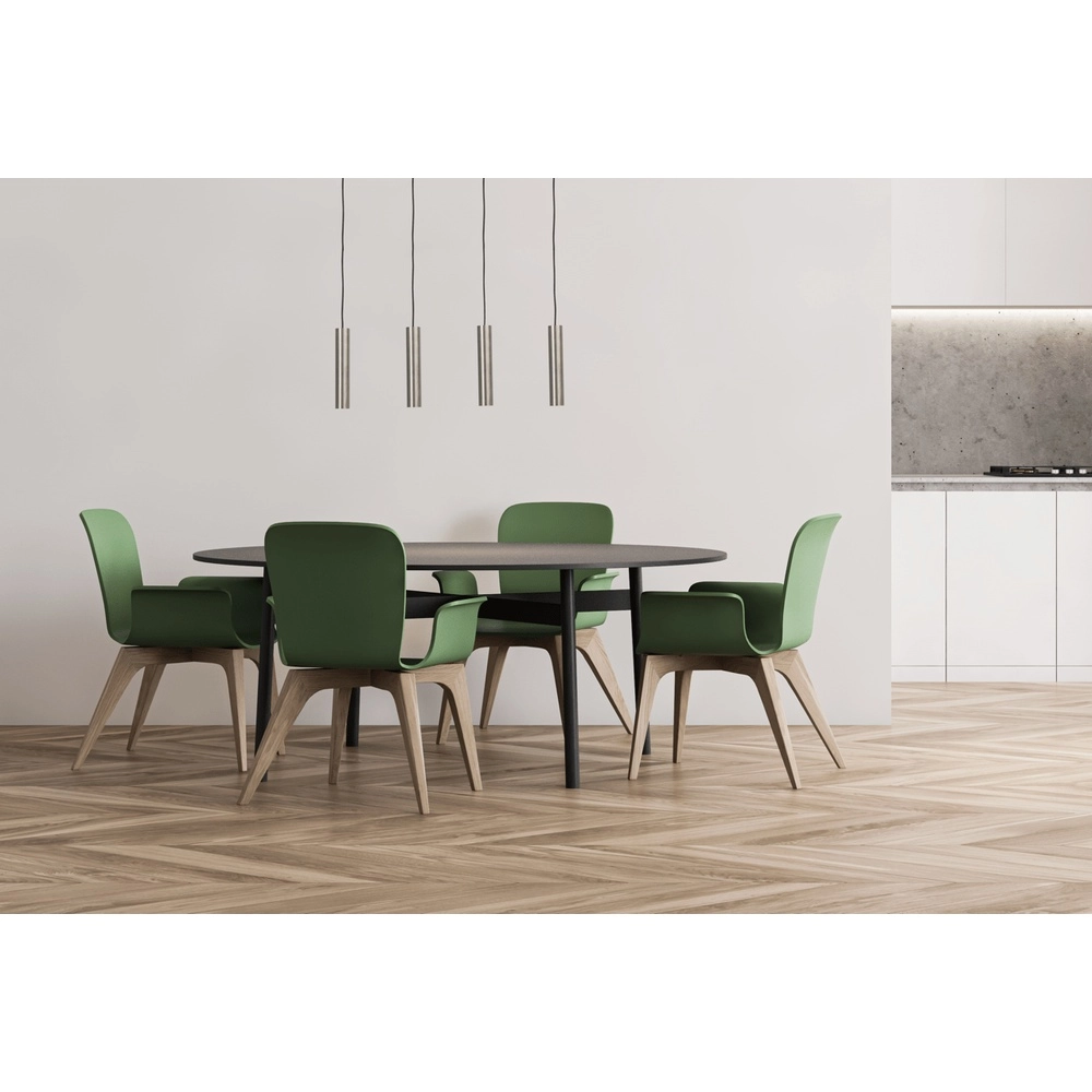 Dining room pendant lamp Run 4 nickel matte pendants Masterlight 8718121215792