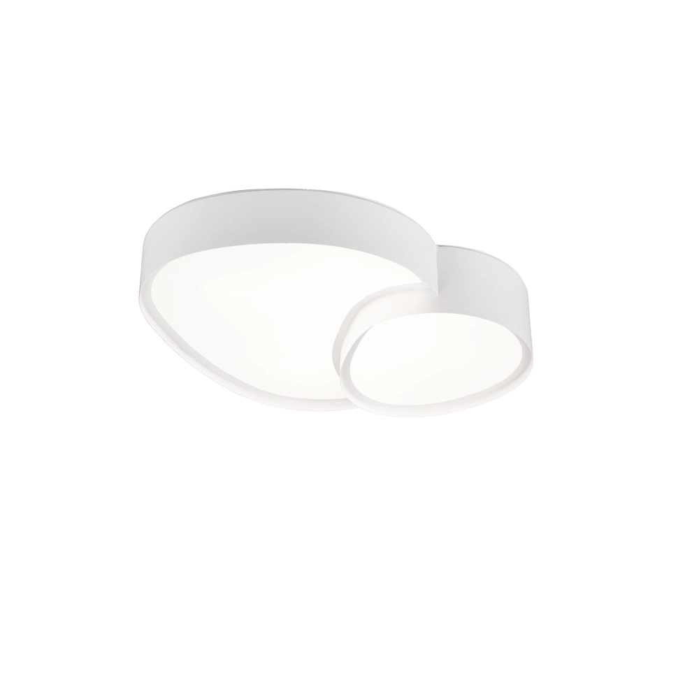 Organic ceiling light Rise 43.5cm white Trio 4017807600575