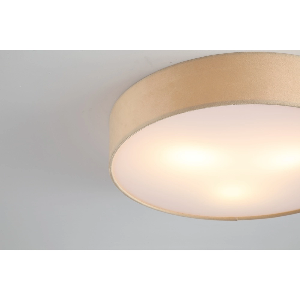 Ceiling lamp Drum 50cm champagne velvet Searchlight 5053423300009