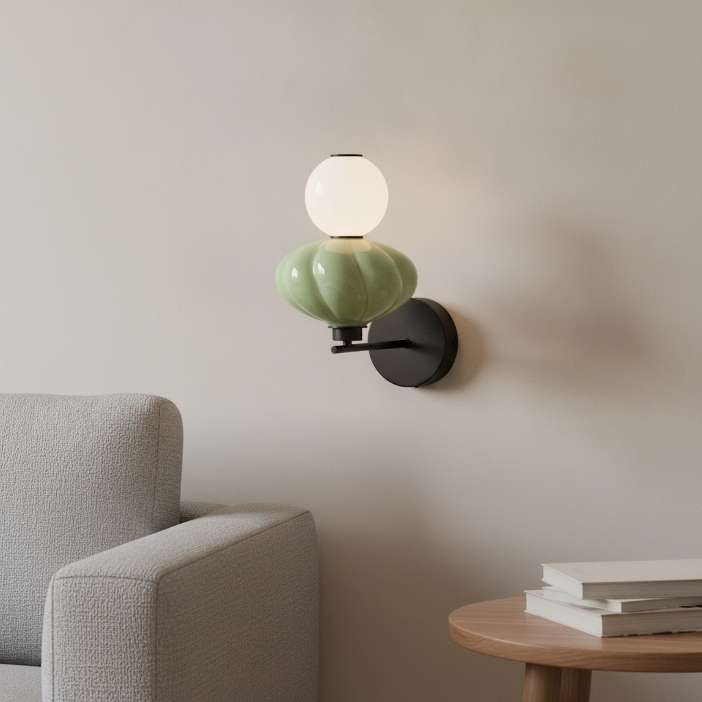 Wall lamp Oneta white - green