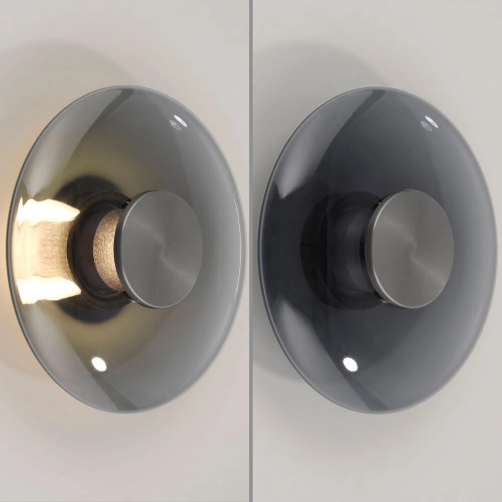 Design wall lamp Pure Vitrum gray Paul Neuhaus 4012248382622