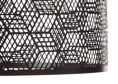 Hanging lamp Santy 39cm black with wood Brilliant 4004353392924