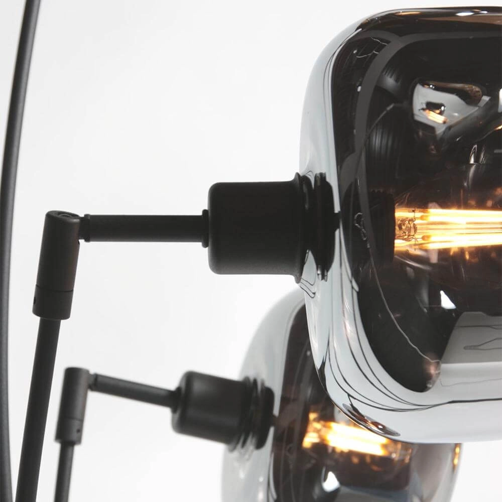 Black floor lamp Tenebris 5-light Steinhauer 8712746178166