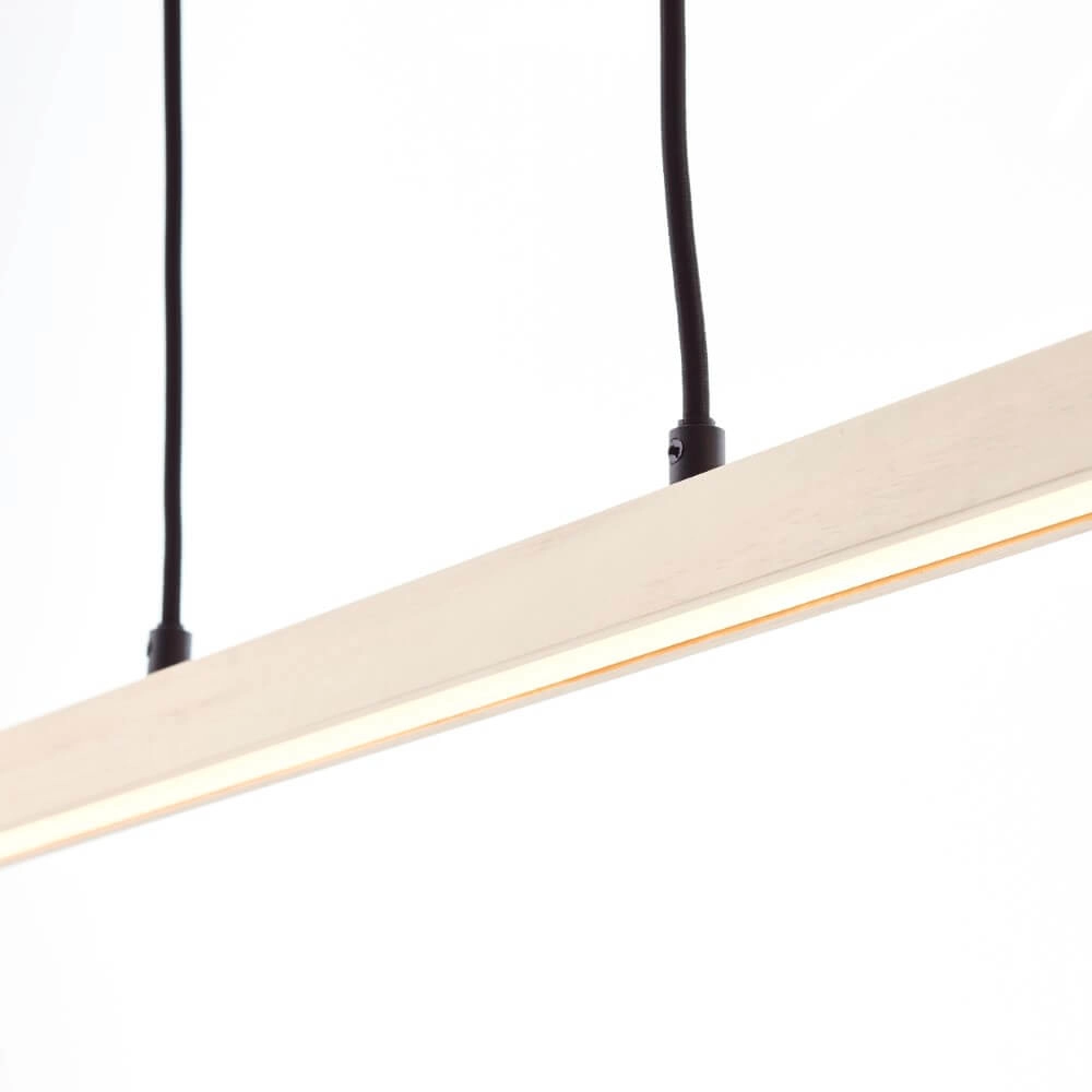 Wooden pendant lamp Arion 150cm Brilliant 4004353425806