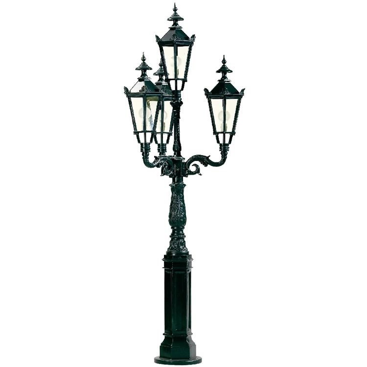 Nostalgic garden lamp Miami 4-light - black