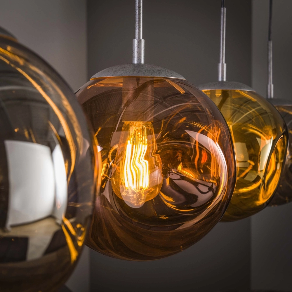 Glass pendant lamp Stellar 4-lights - Ø 25cm Lyora 8716803511668