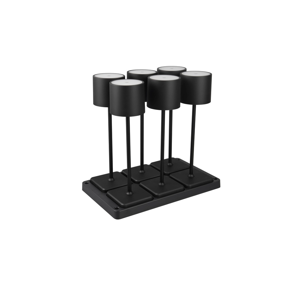 Set of 6 table lamps Fernandez black Trio 4017807601688