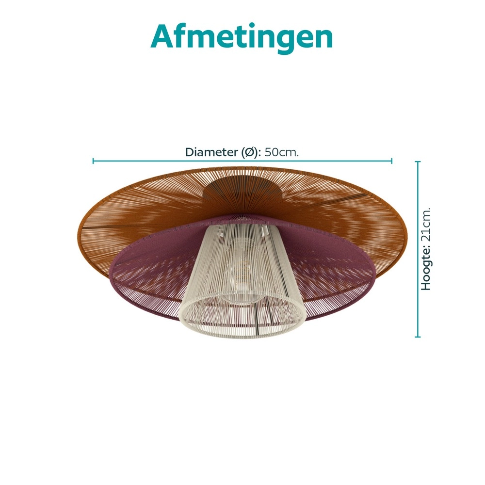 Wire lamp Pignona ceiling colored Eglo 9008606391141