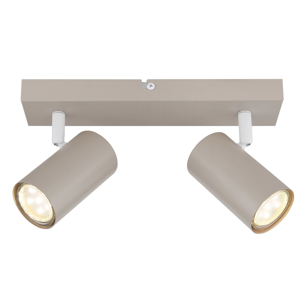2-light ceiling spotlight Robby sand brown Globo 9007371566457