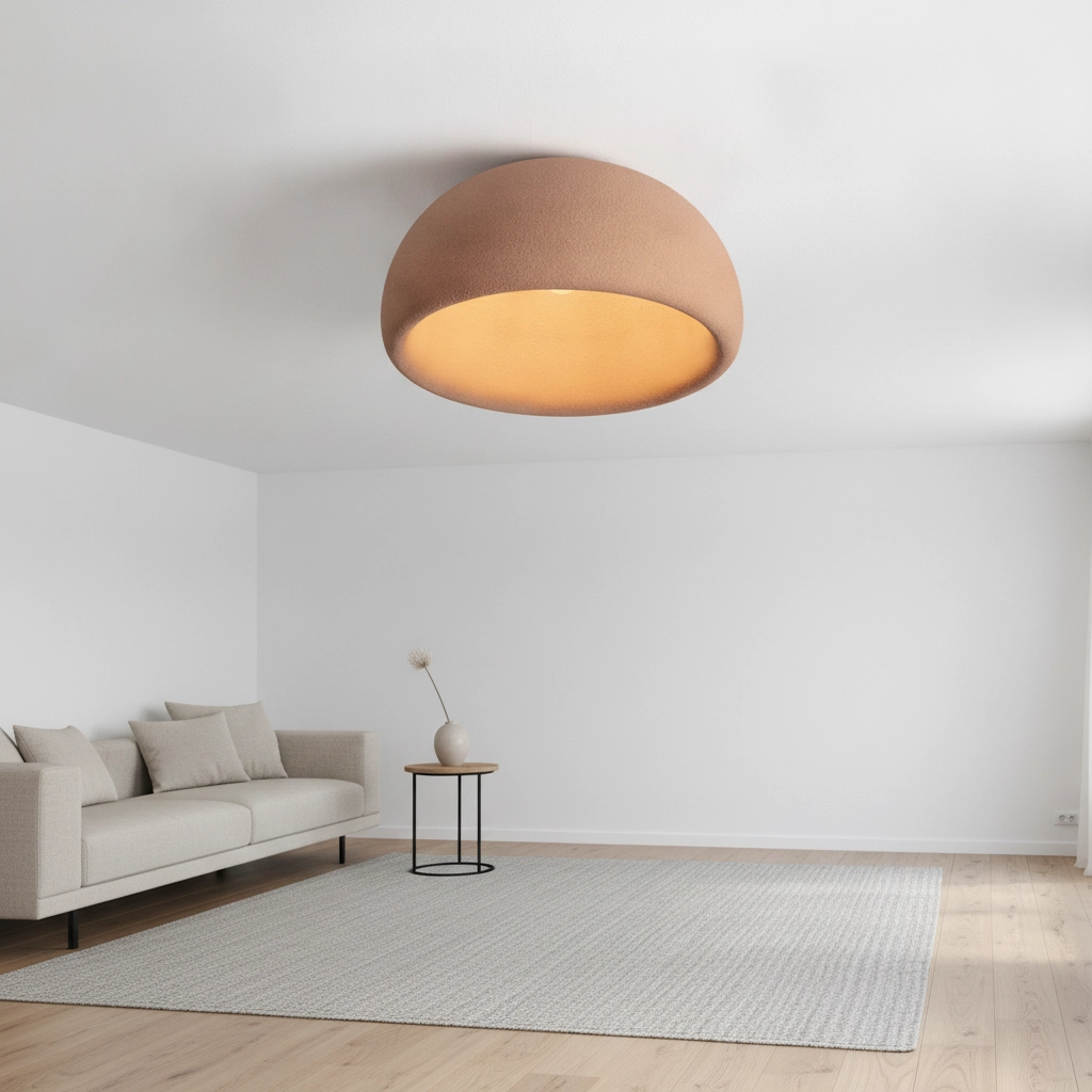 Modern ceiling lamp Davo terracotta Ø 50cm