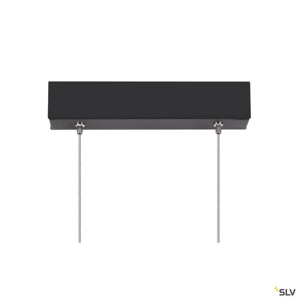Black pendant lamp One Linear 2x15w - 140cm SLV 4024163262651