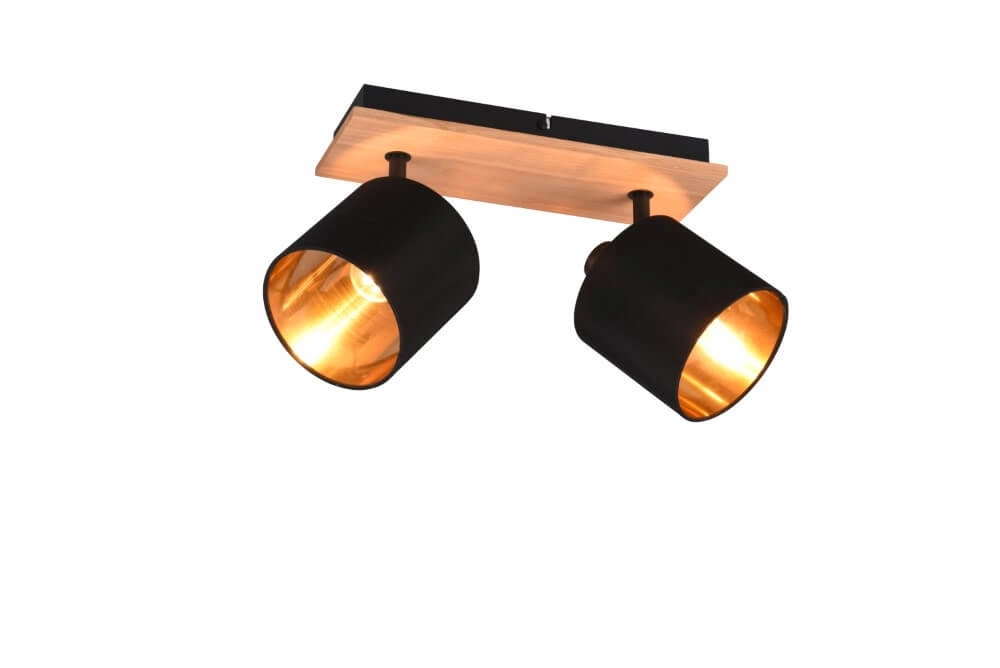 Rural ceiling spotlight Tommy 2-light