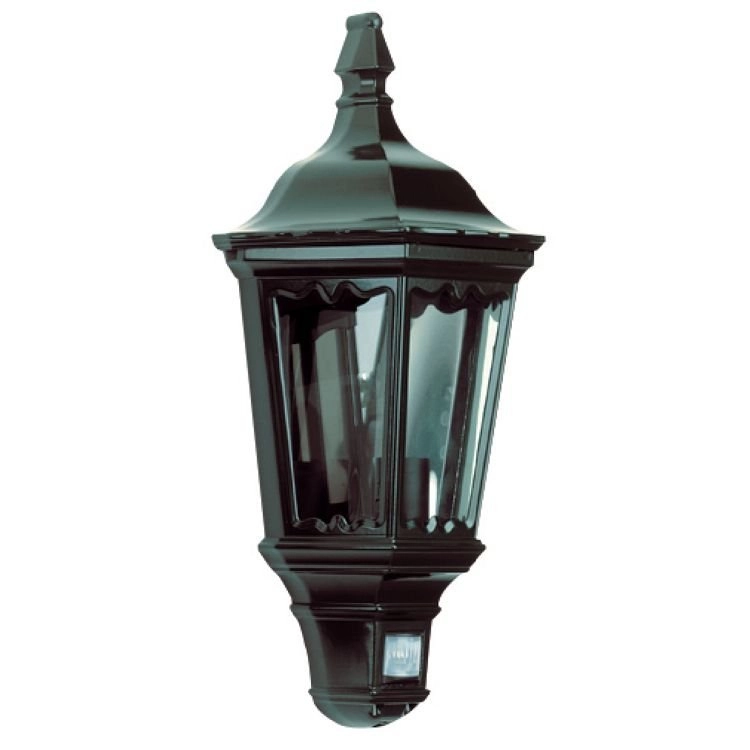 Outdoor lamp Ancona with motion sensor - black
