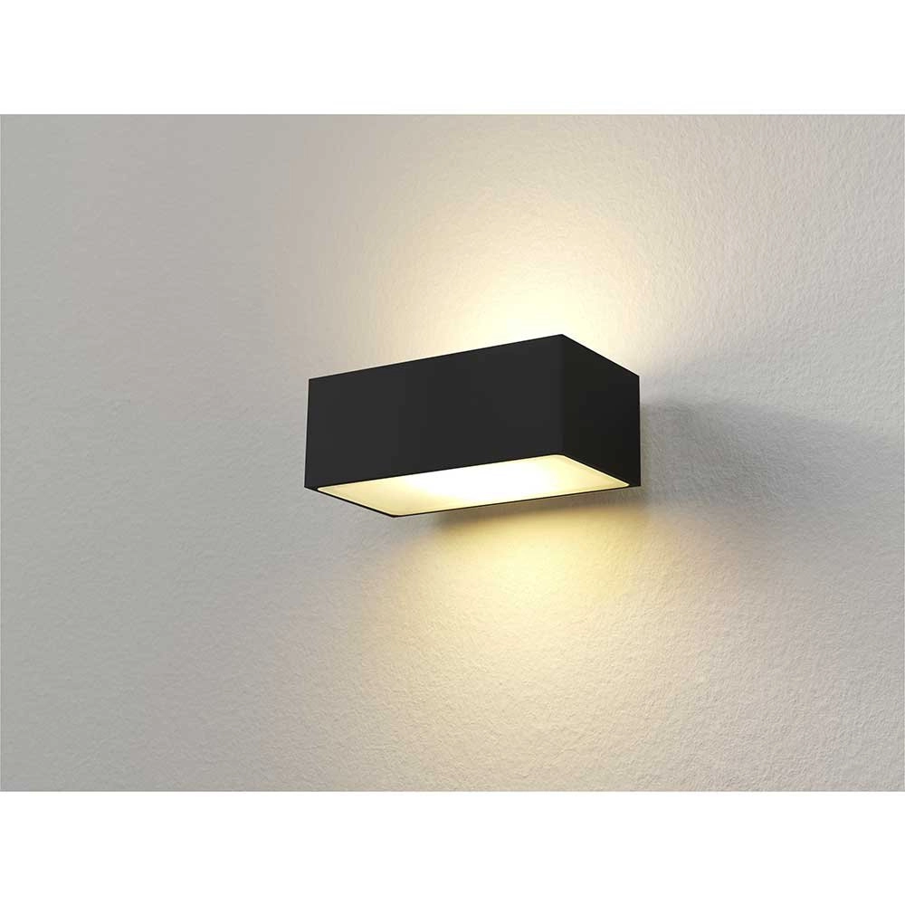 LED facade spotlight Eindh 13cm - black