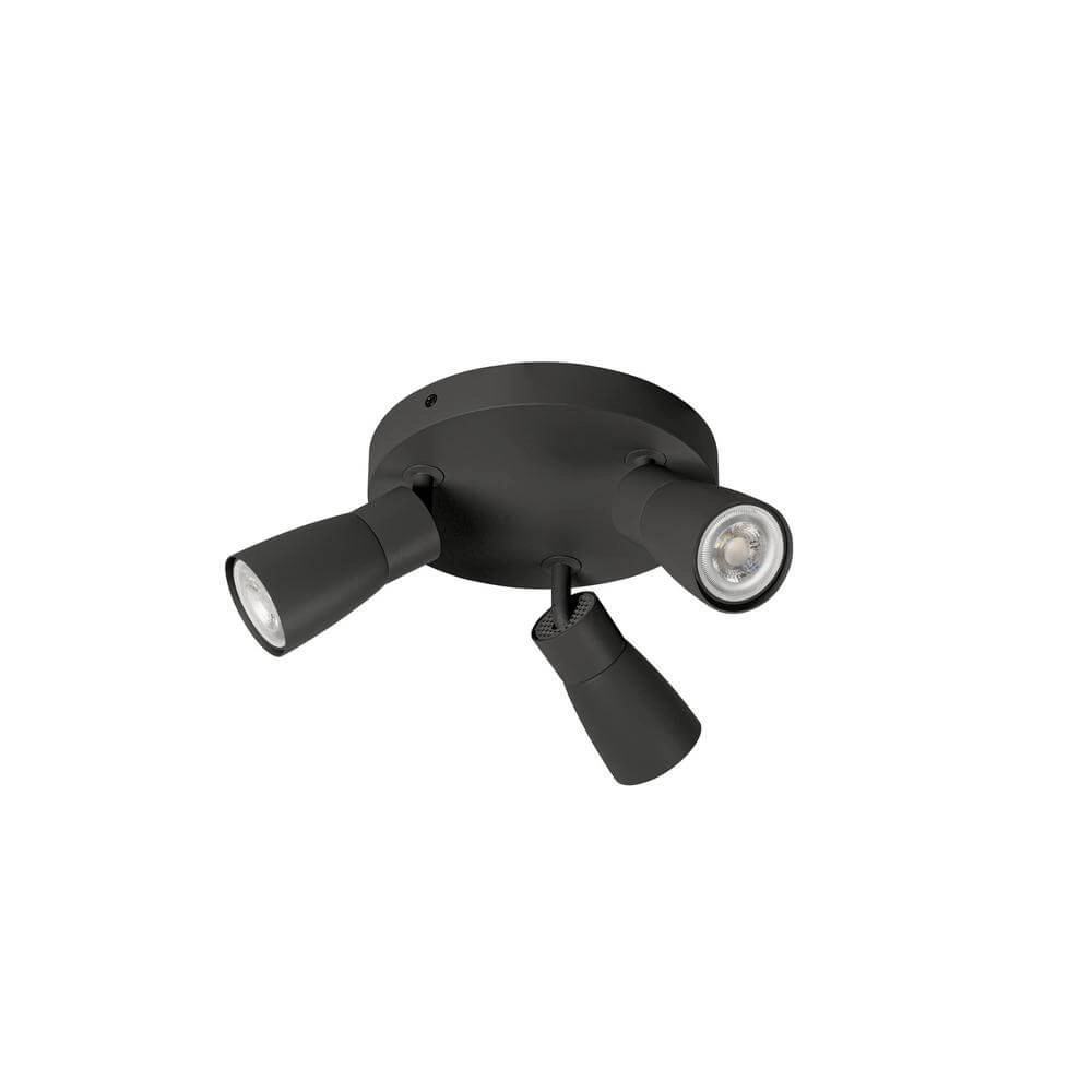 Round spotlight Puri 2.0 Dome black 3-lights SLV 4024163293860