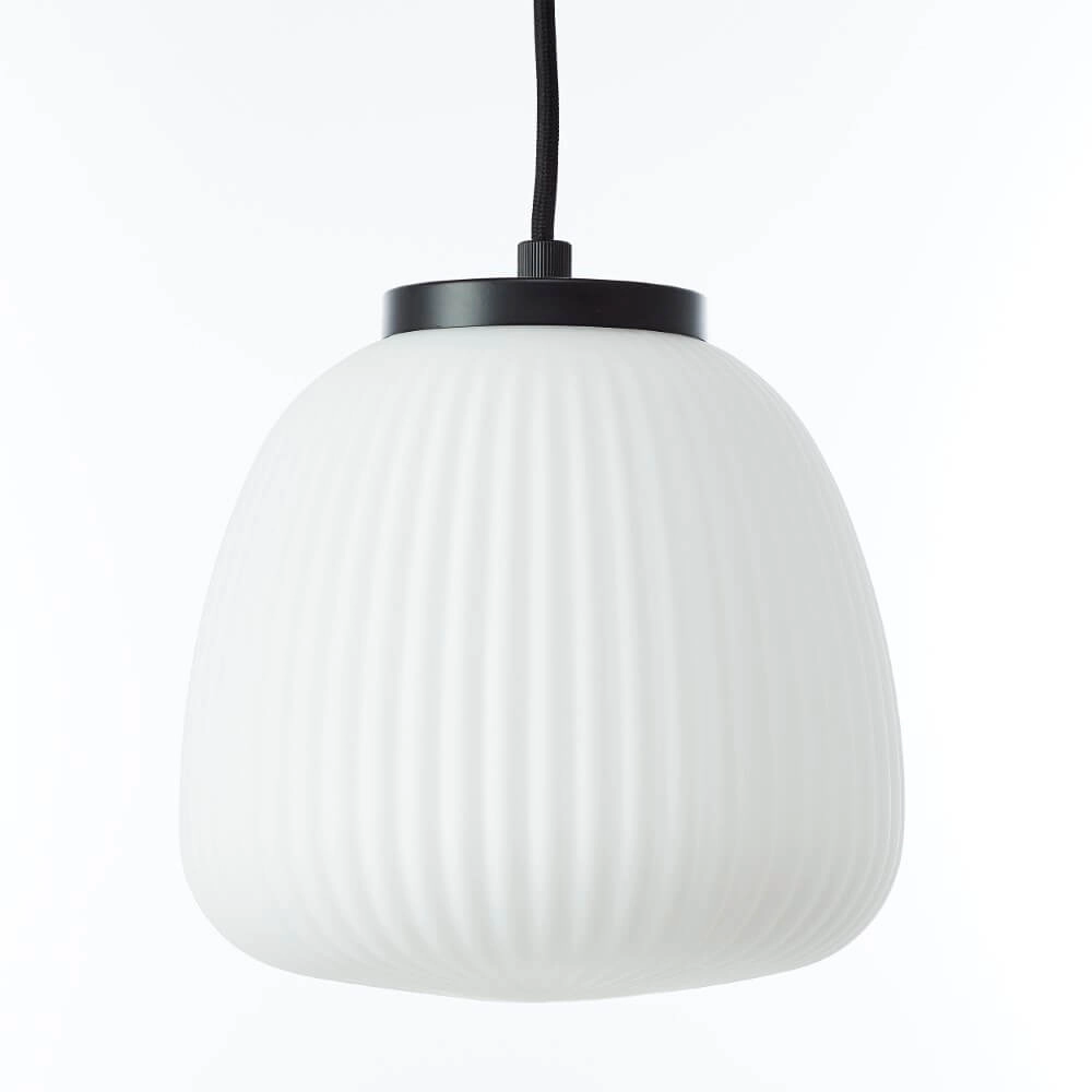 Pendant lamp Kaizen 5-light black with white Brilliant 4004353447198