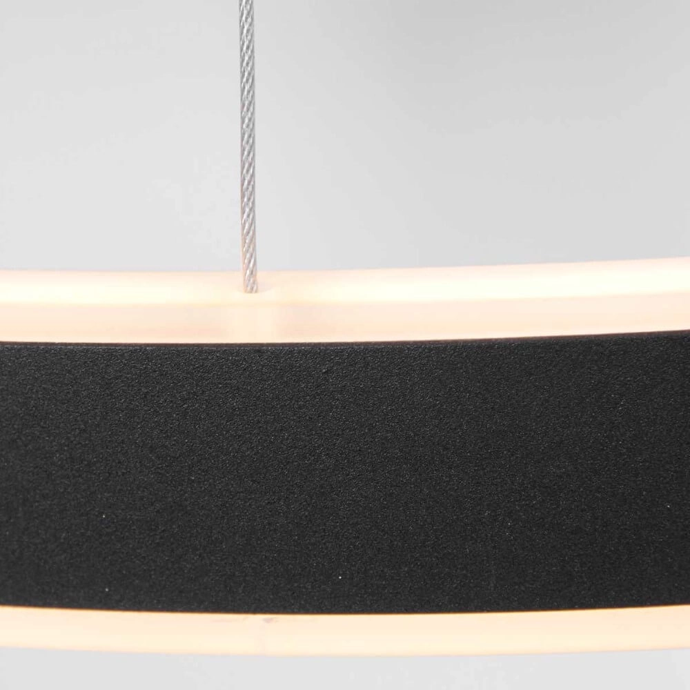 LED hanging lamp Ringlux black Steinhauer 8712746166811