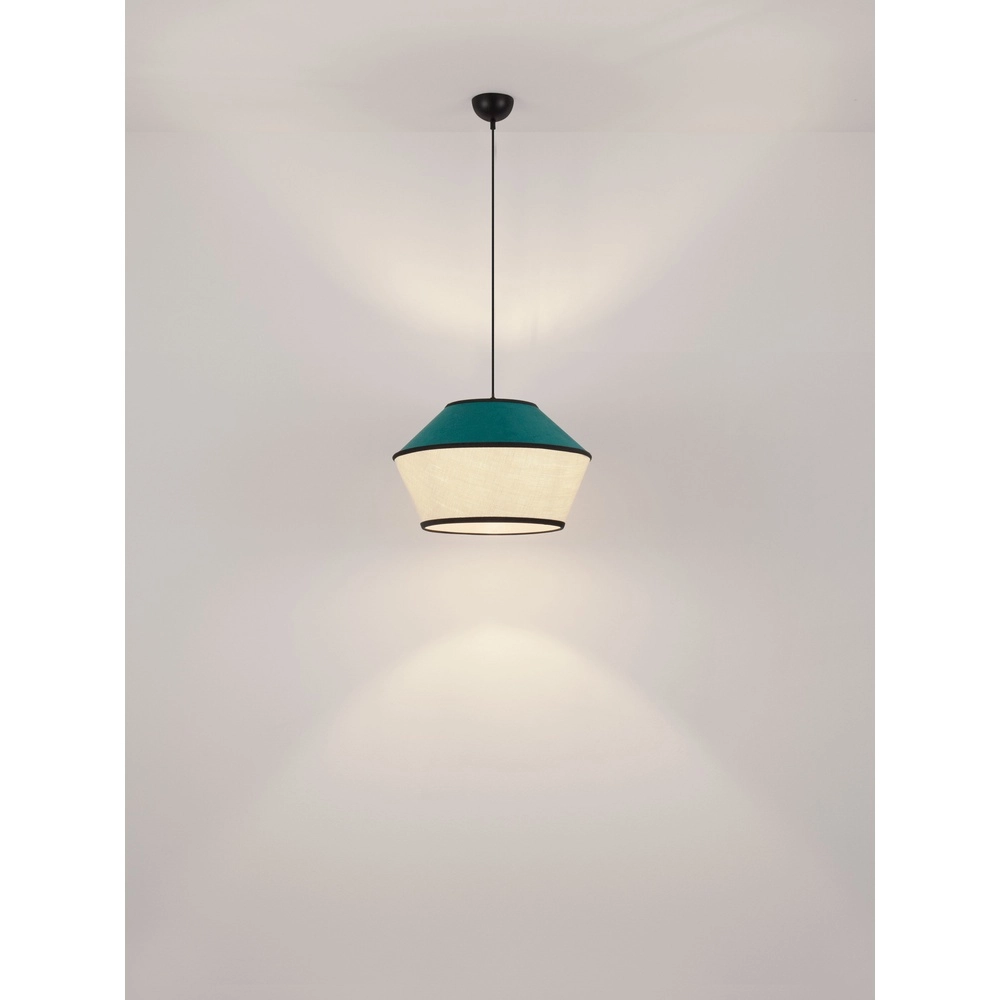 Pendant lamp Veliss white with blue Lyora 5212017493842
