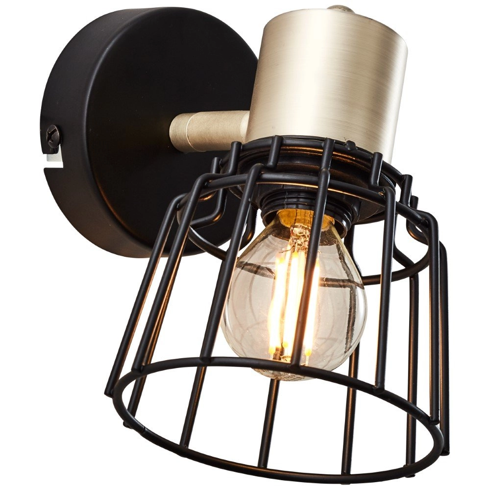 Black gold wall spotlight Posca Brilliant 4004353378973