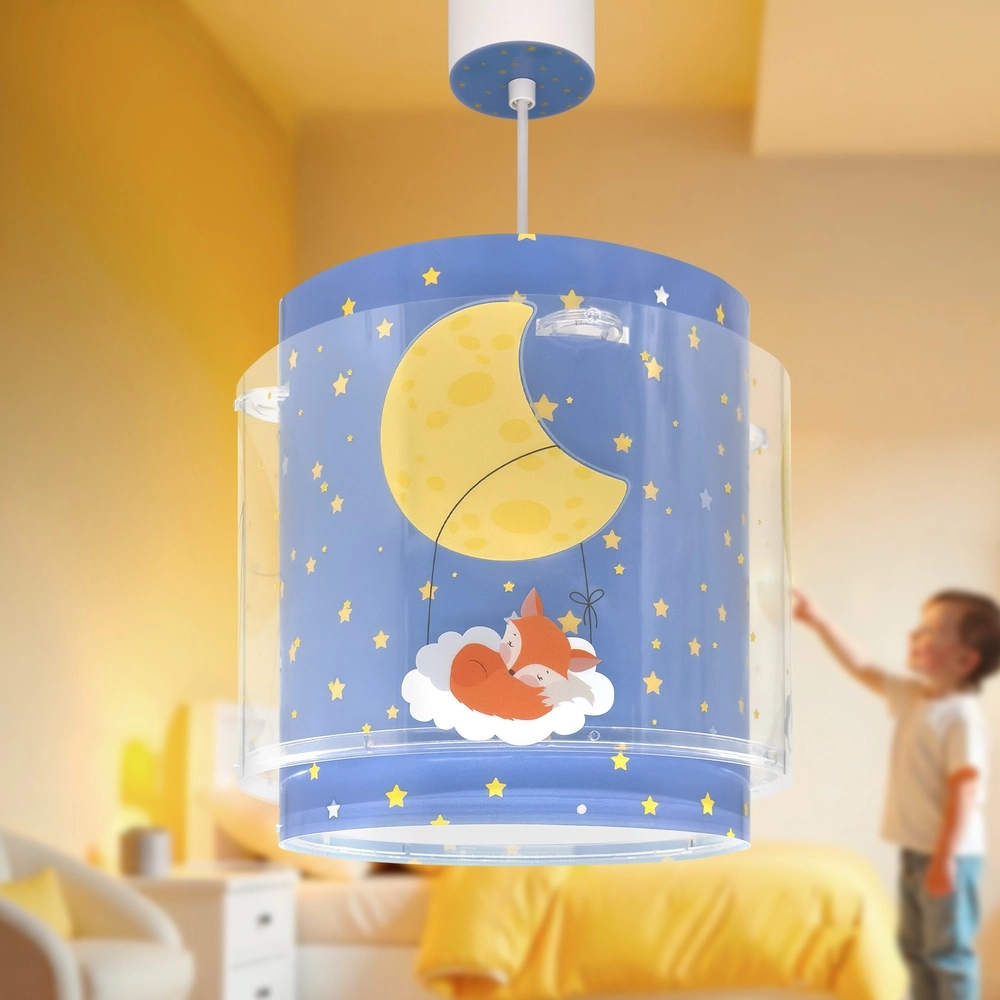 Children's room pendant lamp Moon Dreams blue Dalber 8420406003085