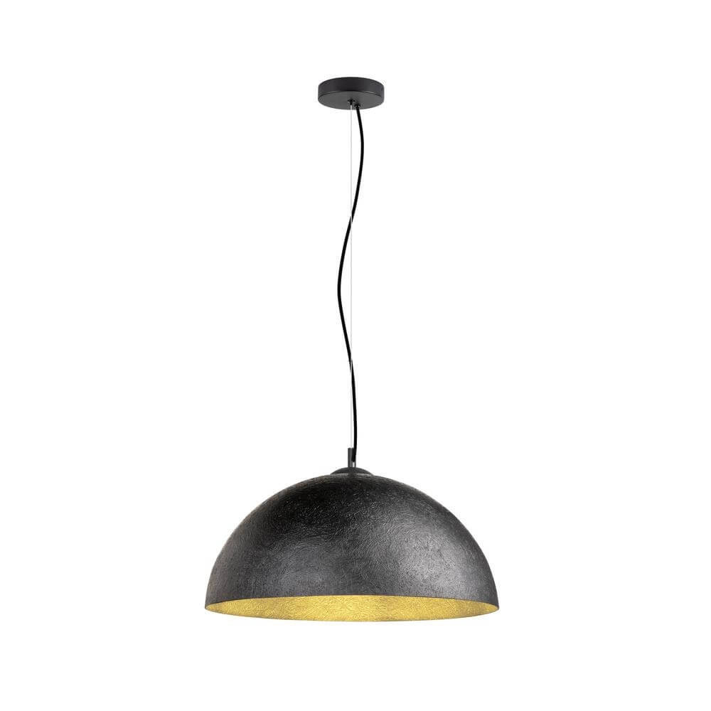 Pendant lamp Forchini 50 black with gold Ø 50cm