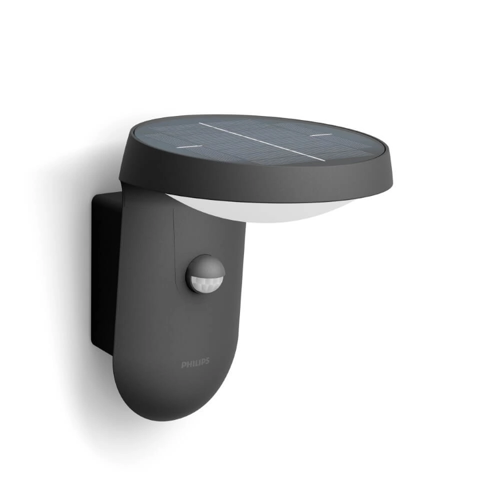 Wall lamp Rosemarie Solar anthracite
