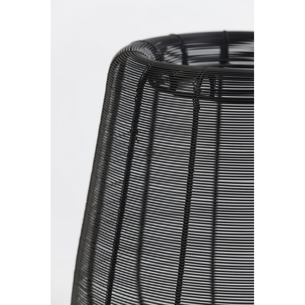 Black table lamp Adeta Ø 22cm Light & Living 8717807600914