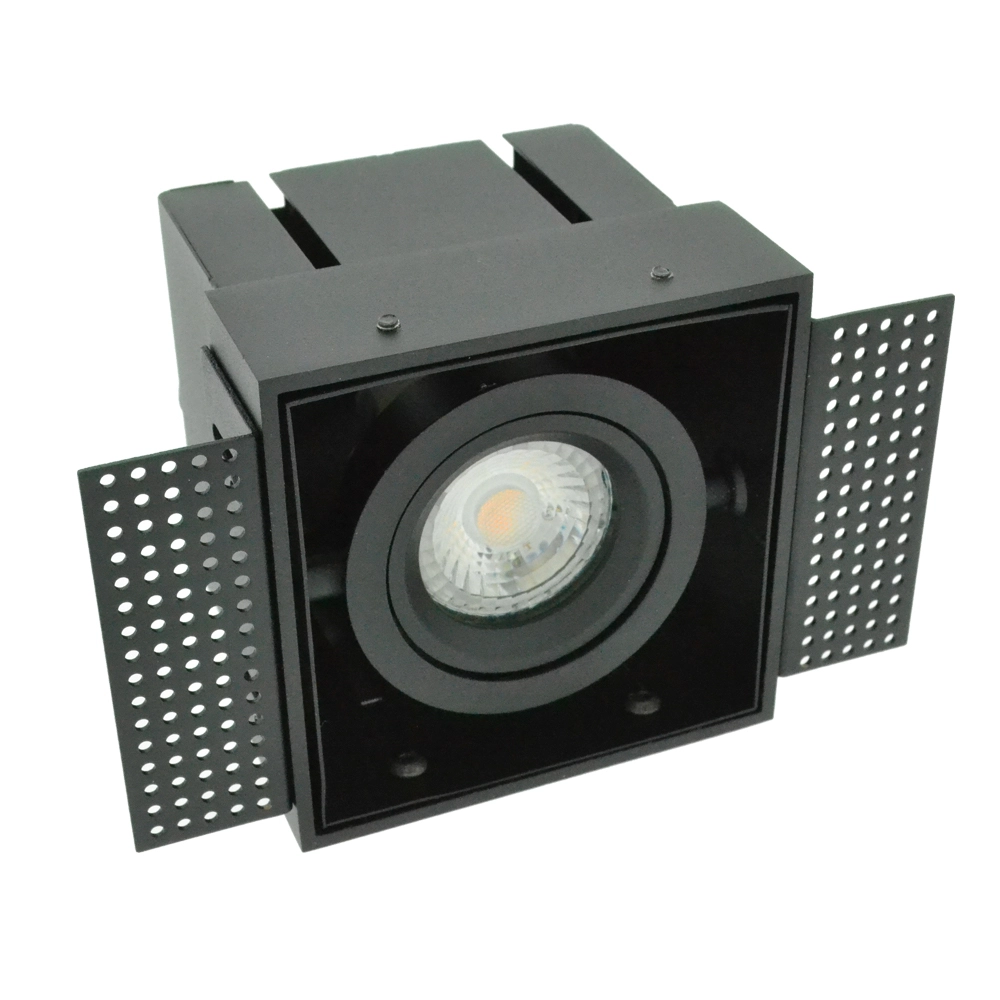 Trimless recessed spotlight Sablons black Searchlight 5053423185224