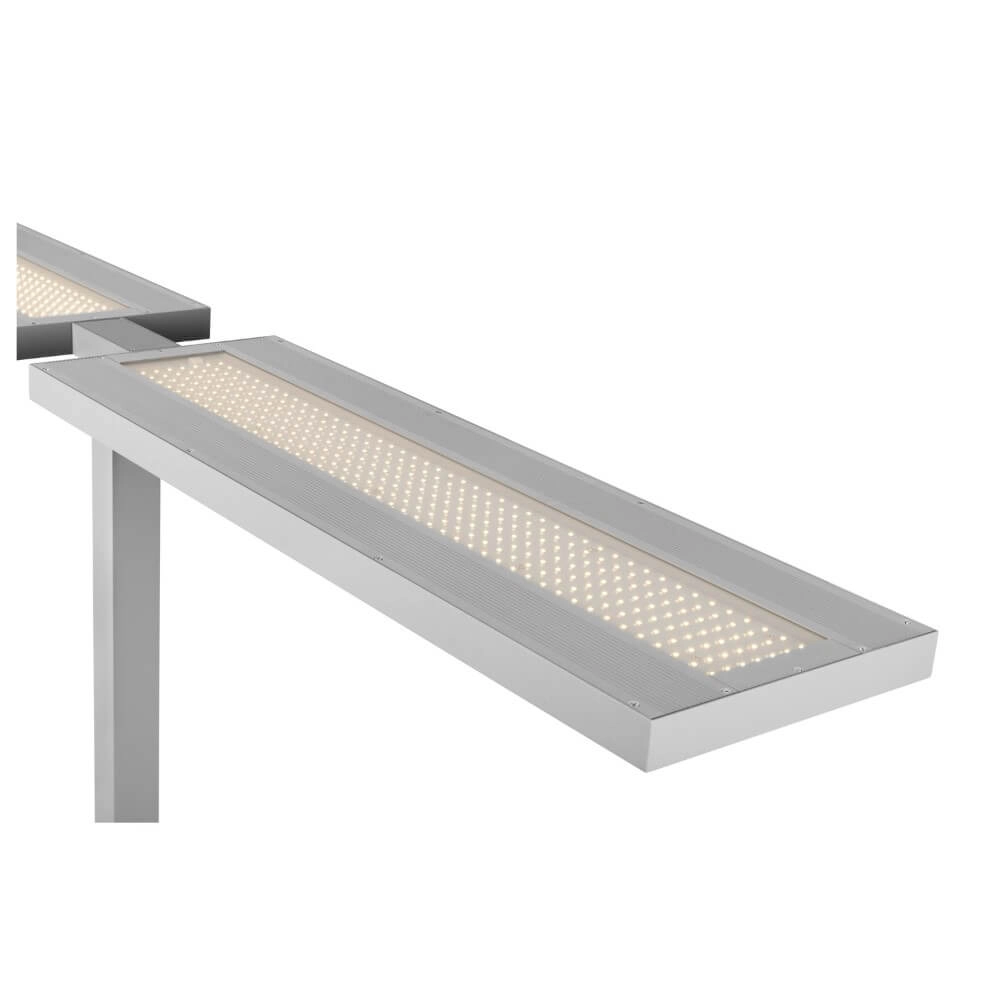 Led Office Floor Lamp Worklight Pro Grey - Double SLV 4024163277952