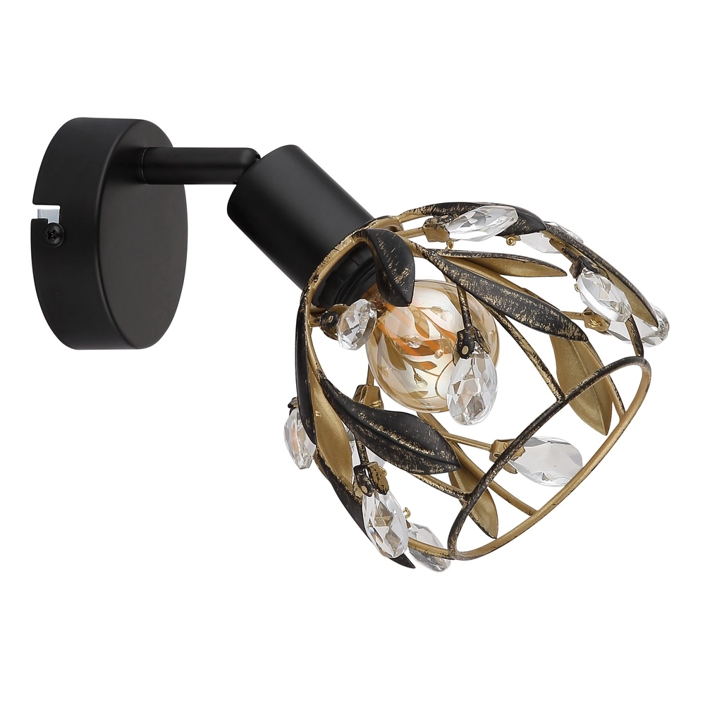 Country wall lamp Mika Black Globo 9007371522293