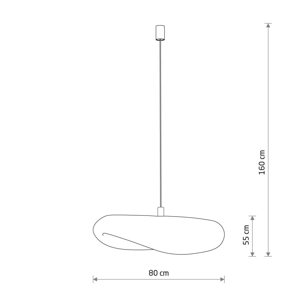 Pendant lamp Havana L rattan Ø 80cm Lyora 5903139113977