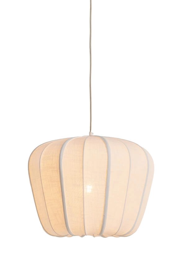 White pendant lamp Zubedo Ø 49.5cm