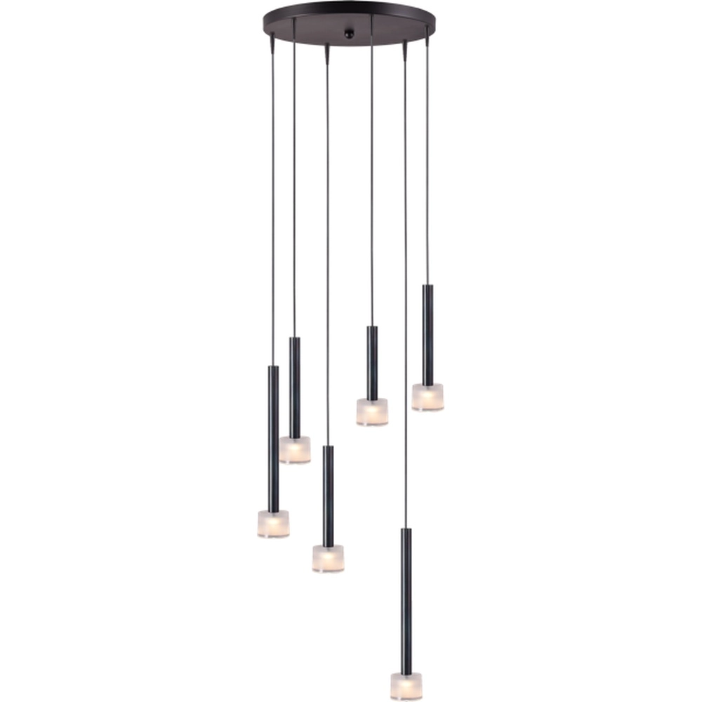Led pendant light Fabro 6-lights - Dappled Oil