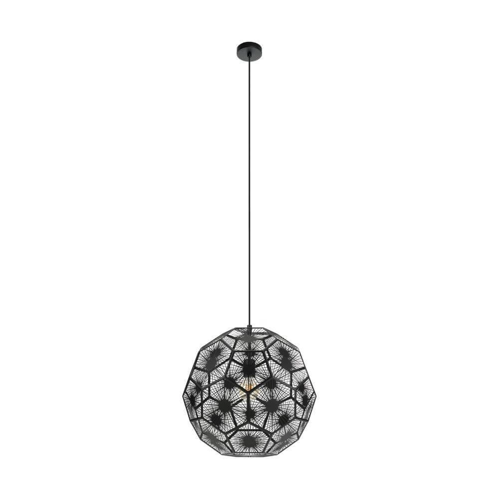 Black hanging lamp Skoura 1 Ø 50cm