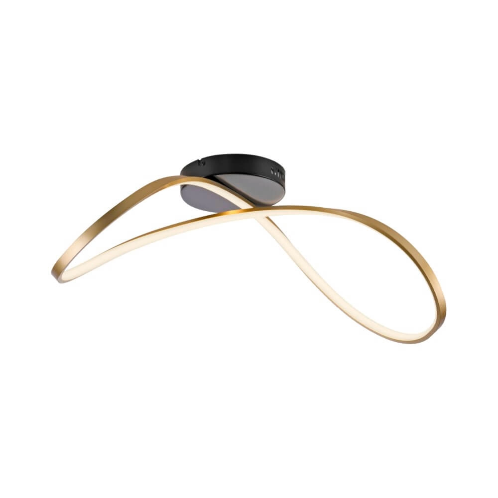 Design ceiling lamp Okta brass/black Just Light 4043689001940