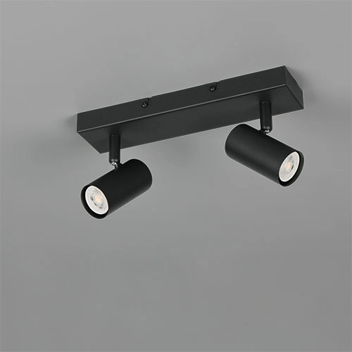 Surface-mounted spot Taryn 2-light black Trio 4017807685558