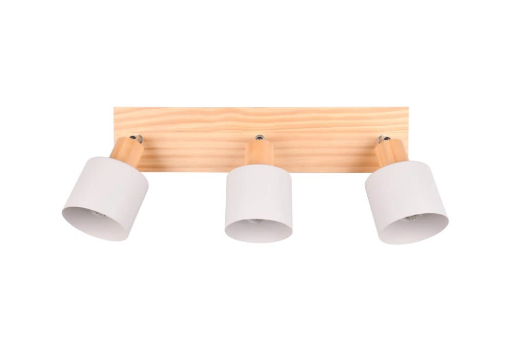 3-light ceiling lamp Shanti with wood look Trio 4017807615739