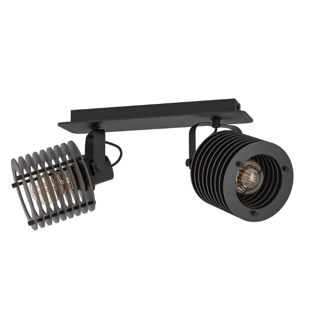 Industrial ceiling spotlight Segovia 2-light