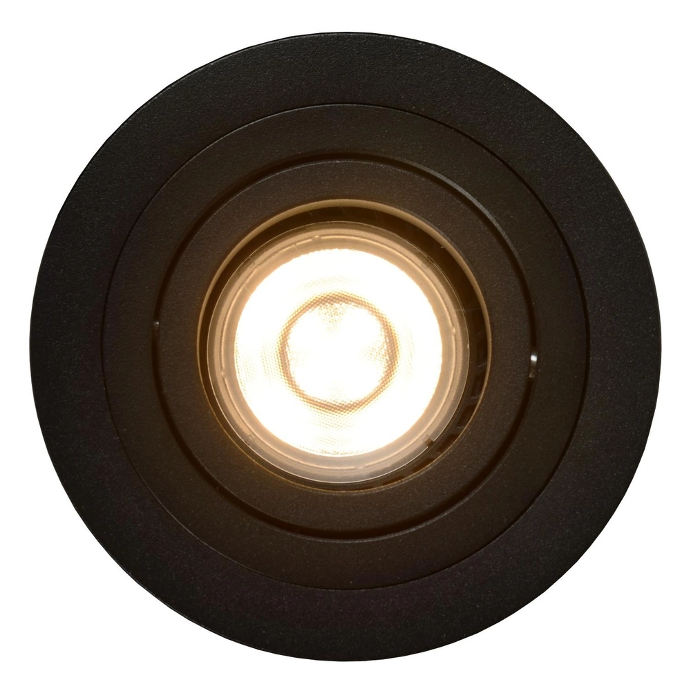 Recessed spotlight Tube black Ø 9,2cm Lucide 5411212221308