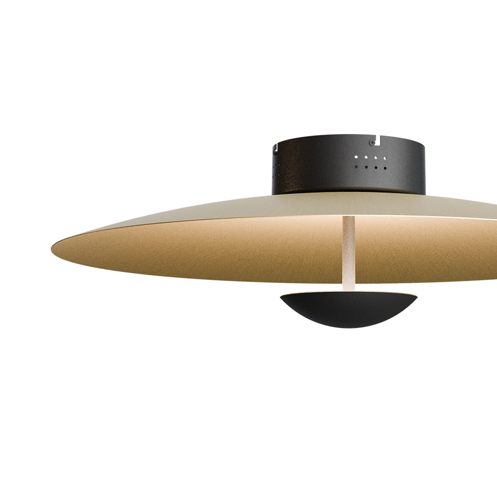 Ceiling lamp Scala Ø 60cm black with gold Masterlight 8718121397405