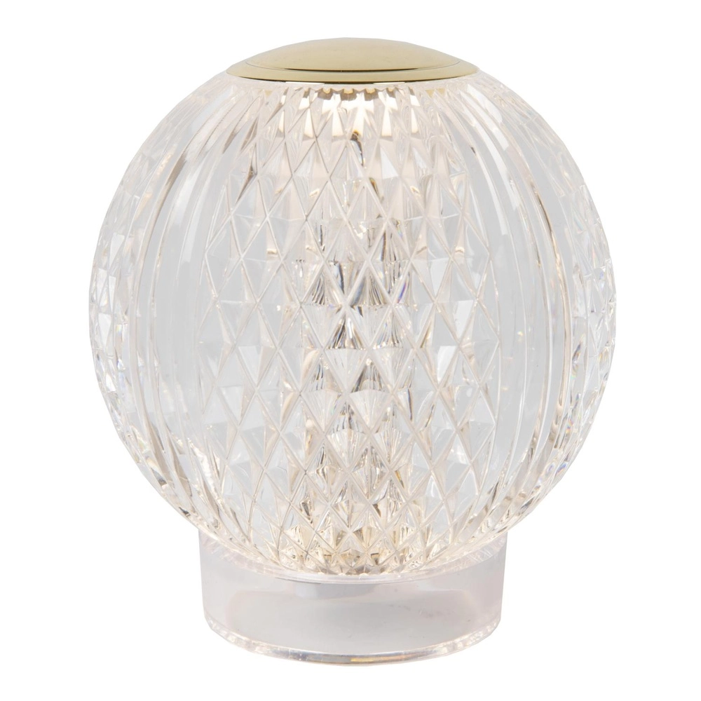 Golden table lamp Cintra rechargeable Ø 11cm - 3000K Lucide 5411212134363