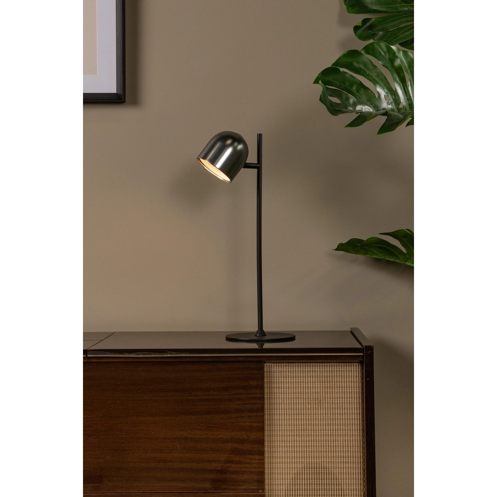 Rechargeable table lamp Skanska Rech metallic grey Lucide 5411212032126