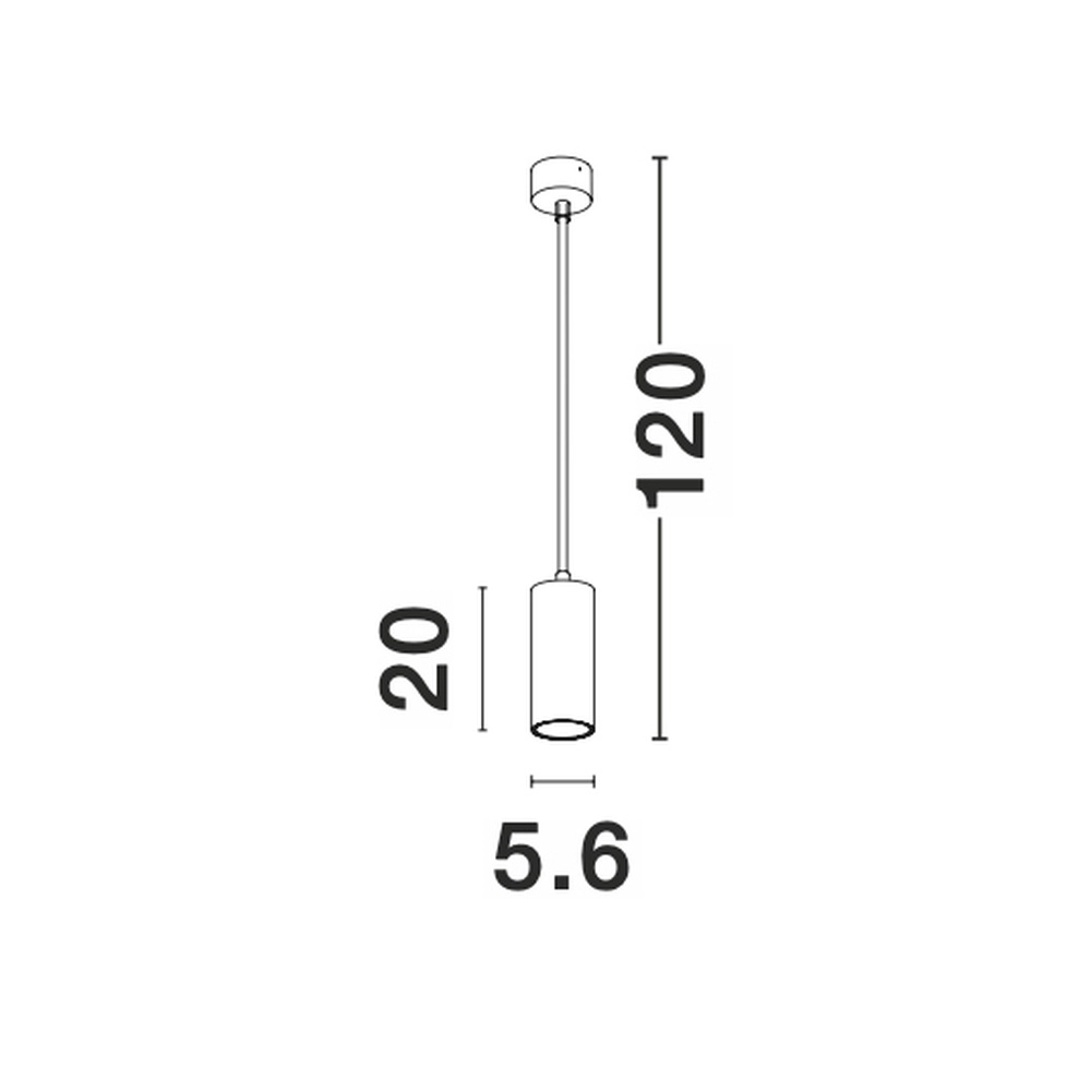 Sleek pendant lamp Aila white Lyora 5212017427267