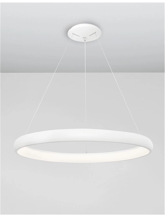 Design pendant lamp Albi white Ø 81cm Lyora 5212017416896