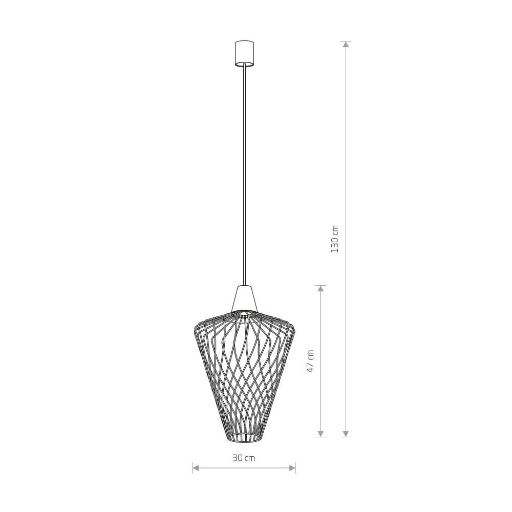 Ø 30cm wire lamp Wave gold Lyora 5903139885799