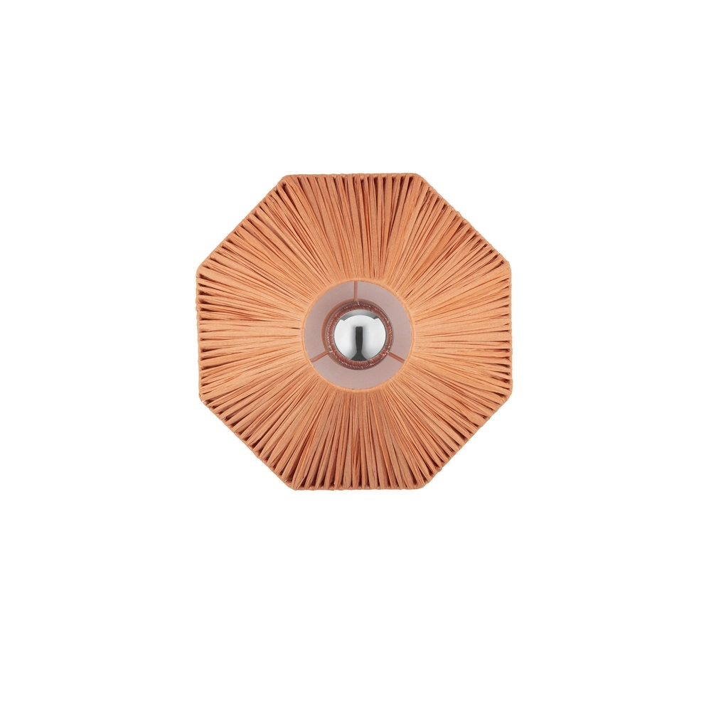 Wall lamp Elvio terracotta Ø 30cm Lyora 5212017493873